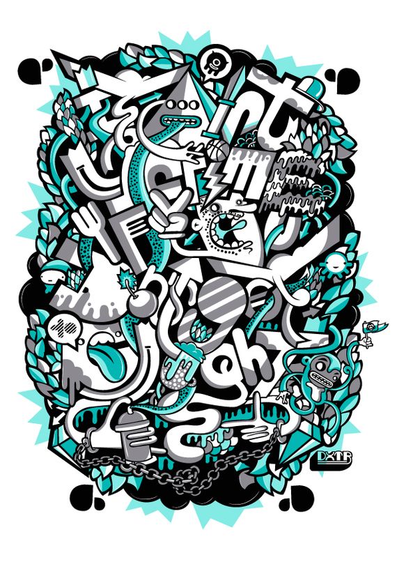 Artist of the Week DXTR 13 Artist of the Week   Illustrator Dennis Schuster aka DXTR