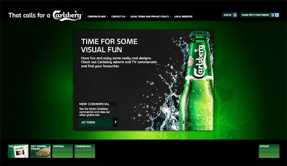 Carlsberg Website Color Psychology in Web Design   Big Websites Case Studies