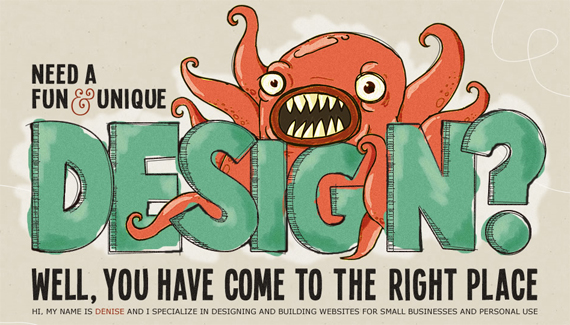 Denise Chandler website design Creative Typography in Web Design   Breaking the Rules