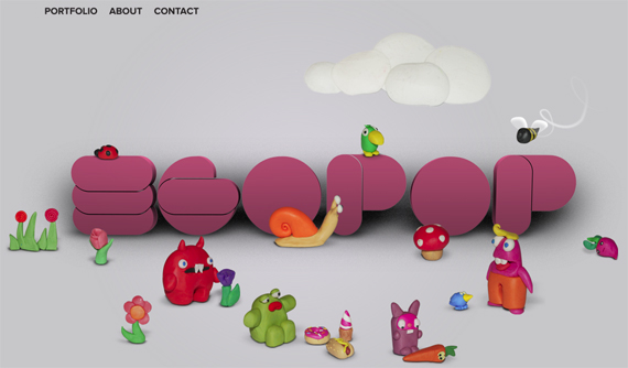 Egopop Creative Studio Website Design Creative Typography in Web Design   Breaking the Rules