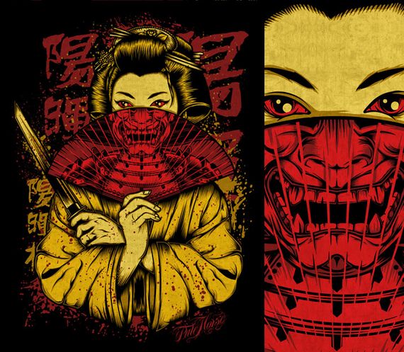 Geisha 2 Artist of the Week   Graphic Designer Chris Parks aka Pale Horse