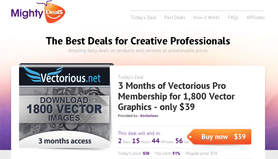 Mighty Deals and Vectorious 3 Months of Vectorious Pro Membership for 1,800 Vector Graphics   Only $39