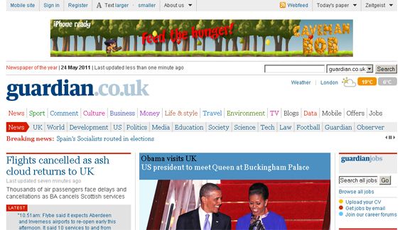 The-Guardian-Website The Guardian Website Color Psychology in Web Design Big Websites Case Studies