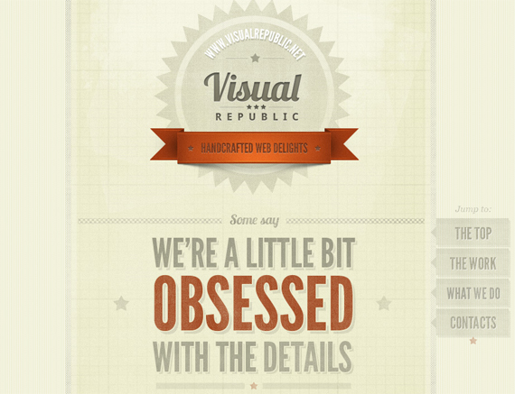 Visual Republic Website Design Creative Typography in Web Design   Breaking the Rules