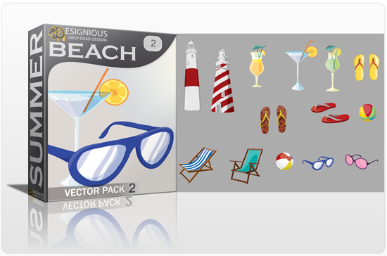 designious beach vector pack 2 preview 1 Fresh Summer Vector Packs from Designious.com
