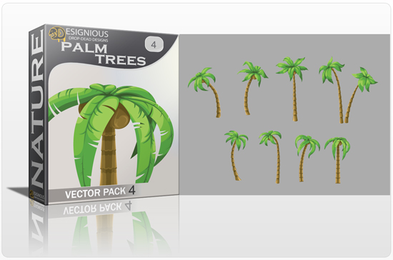designious palm trees vector pack 4 preview 1 Fresh Summer Vector Packs from Designious.com