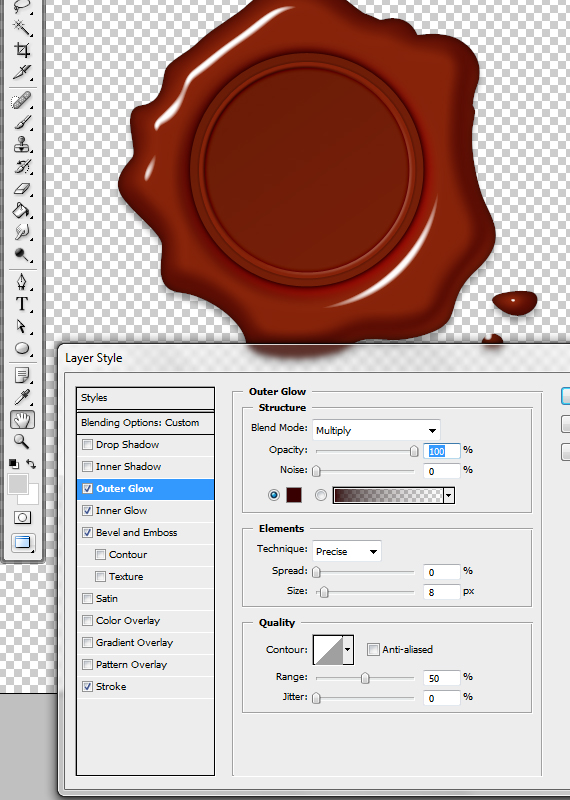 18 pixel 77 wax seal tutorial Design Process: How to Create a Detailed Wax Seal with Photoshop