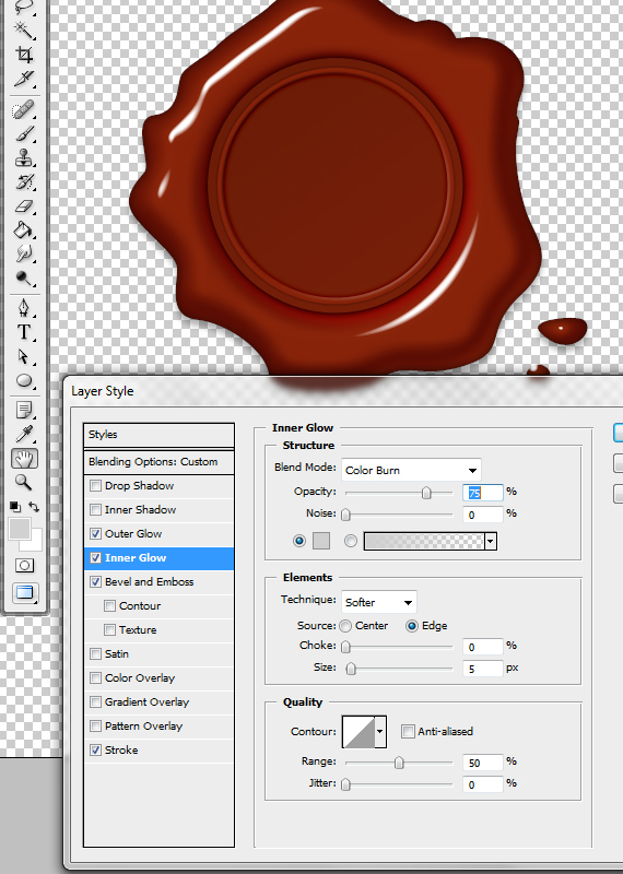18.1 pixel 77 wax seal tutorial Design Process: How to Create a Detailed Wax Seal with Photoshop