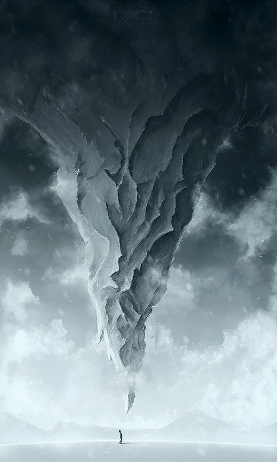 Surreal Upside Down Mountain Photoshop Tutorial Photoshop Tutorials Roundup   June 2011