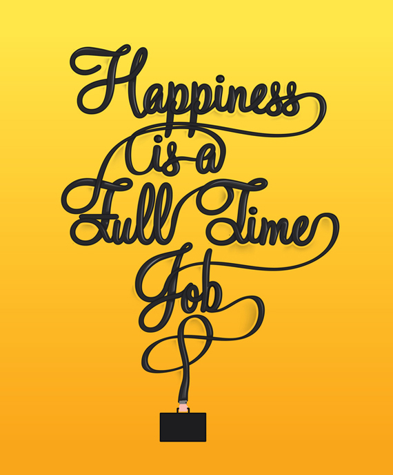 Happiness is a full time job1 Handwritten Fonts   A Touch of Creativity in Your Designs