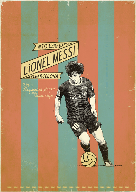 Lionel Messi poster Handwritten Fonts   A Touch of Creativity in Your Designs