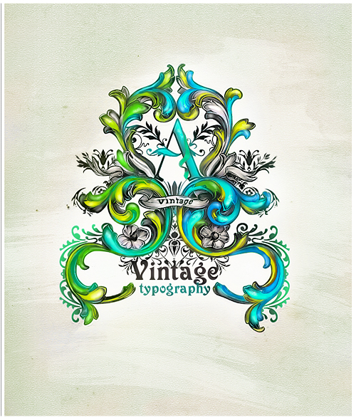 vintage typography tutorial 51 Photoshop Tutorials Roundup   August 2011