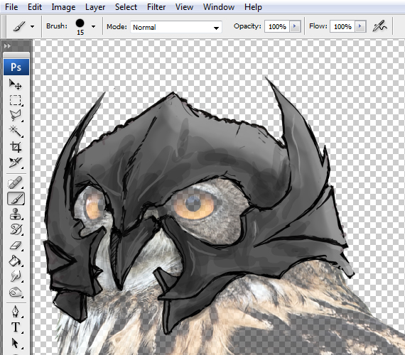 10 pixel 77 owl poster tutorial Design Process: How to create a movie poster with Photoshop and Paint Tool SAI