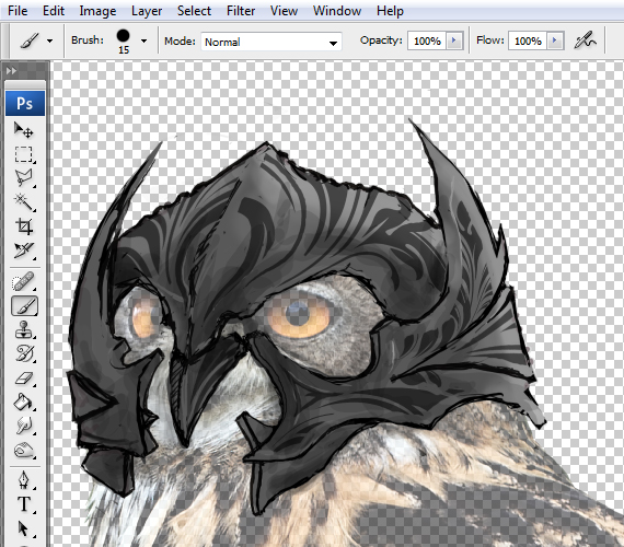 11 pixel 77 owl poster tutorial Design Process: How to create a movie poster with Photoshop and Paint Tool SAI