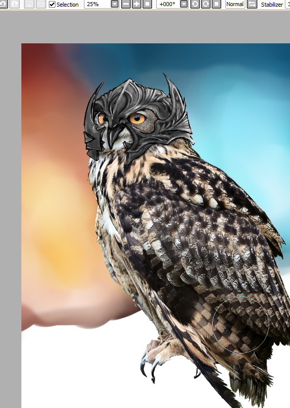 17 pixel 77 owl poster tutorial Design Process: How to create a movie poster with Photoshop and Paint Tool SAI