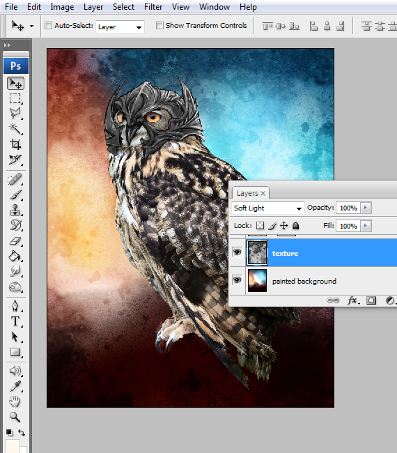 22 pixel 77 owl poster tutorial Design Process: How to create a movie poster with Photoshop and Paint Tool SAI