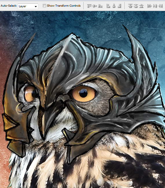 23 pixel 77 owl poster tutorial Design Process: How to create a movie poster with Photoshop and Paint Tool SAI
