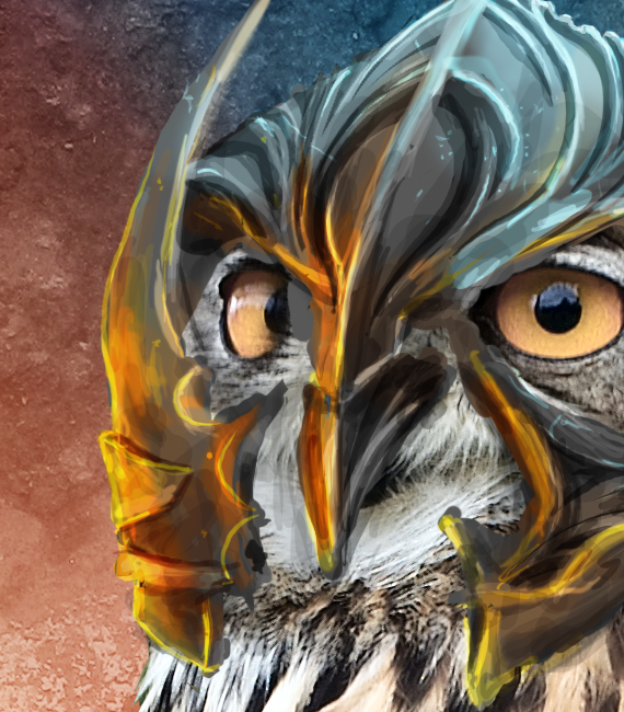 25 pixel 77 owl poster tutorial Design Process: How to create a movie poster with Photoshop and Paint Tool SAI