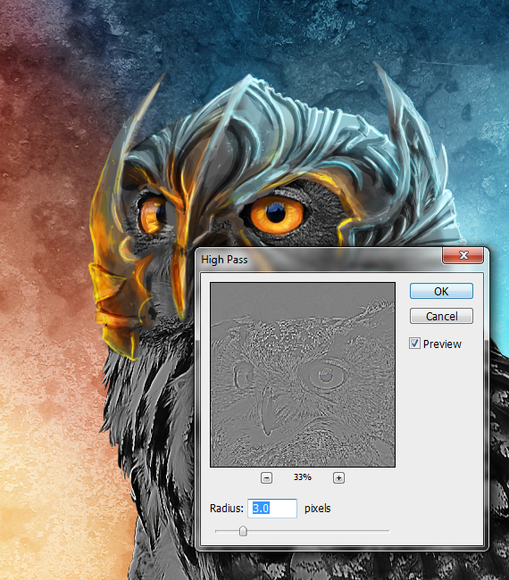 27 pixel 77 owl poster tutorial Design Process: How to create a movie poster with Photoshop and Paint Tool SAI