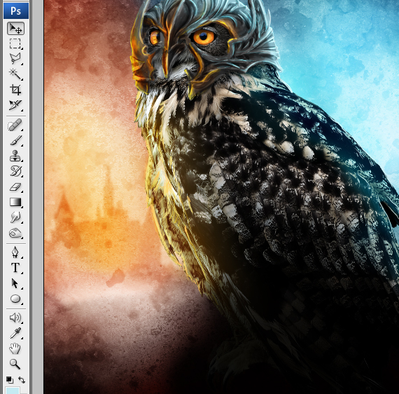 35 pixel 77 owl poster tutorial Design Process: How to create a movie poster with Photoshop and Paint Tool SAI