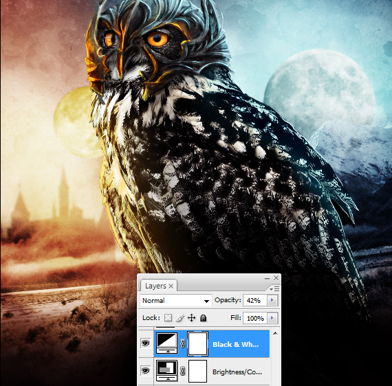38.1 pixel 77 owl poster tutorial Design Process: How to create a movie poster with Photoshop and Paint Tool SAI