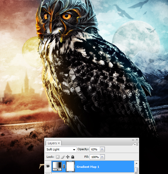 42.1 pixel 77 owl poster tutorial Design Process: How to create a movie poster with Photoshop and Paint Tool SAI