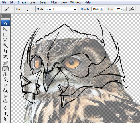 7 pixel 77 owl poster tutorial Design Process: How to create a movie poster with Photoshop and Paint Tool SAI