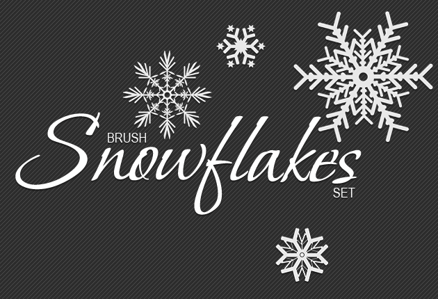 snowflakes brushes preview 1 Awesome new design goodies from Designtnt   WP Theme, Vectors, PS tutorials, Pricing tables & PS brushes!