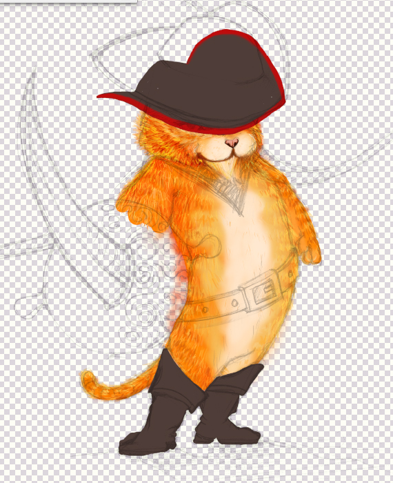 15 pixel 77 puss in boots photoshop tutorial Design Process: How to create a Puss in Boots movie poster in Photoshop