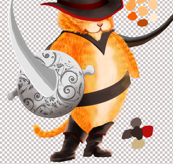24 pixel 77 puss in boots photoshop tutorial Design Process: How to create a Puss in Boots movie poster in Photoshop