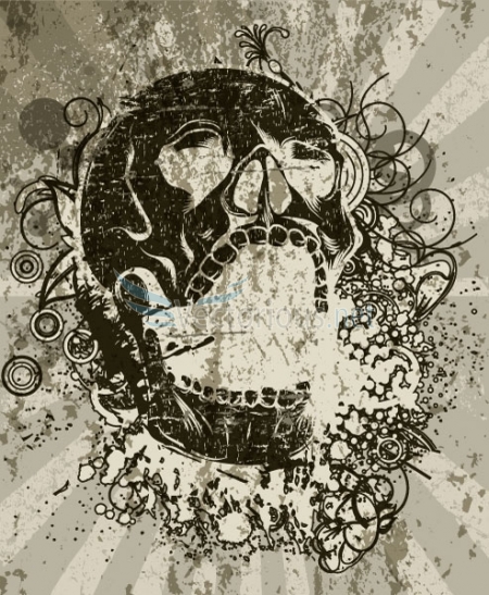 2483 vintage background How to Use Vector Skulls to Create Jaw Dropping Illustrations