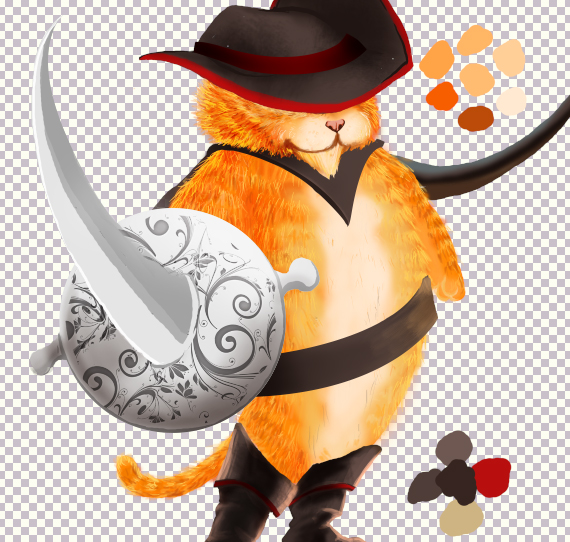 25 pixel 77 puss in boots photoshop tutorial Design Process: How to create a Puss in Boots movie poster in Photoshop