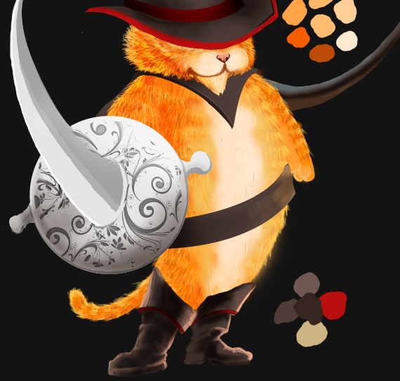 26 pixel 77 puss in boots photoshop tutorial Design Process: How to create a Puss in Boots movie poster in Photoshop