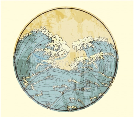 2911 japanese frame with waves The Influence of Japanese Culture in Graphic Design