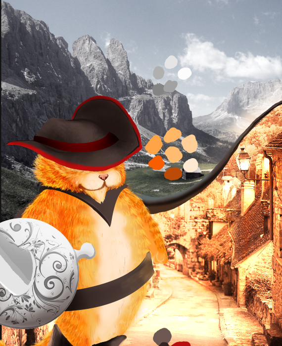 30 pixel 77 puss in boots photoshop tutorial Design Process: How to create a Puss in Boots movie poster in Photoshop
