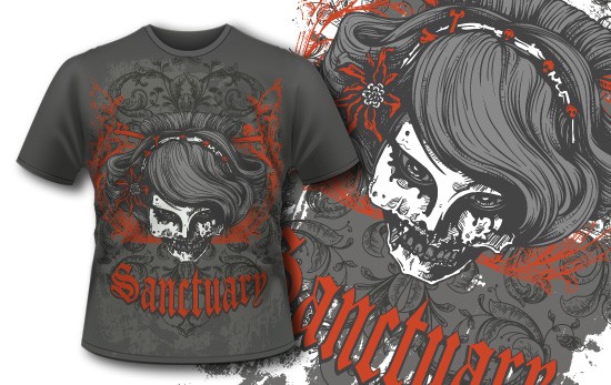 designious t shirt design 370 How to Use Vector Skulls to Create Jaw Dropping Illustrations