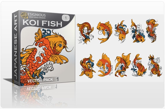 koi fish1 The Influence of Japanese Culture in Graphic Design