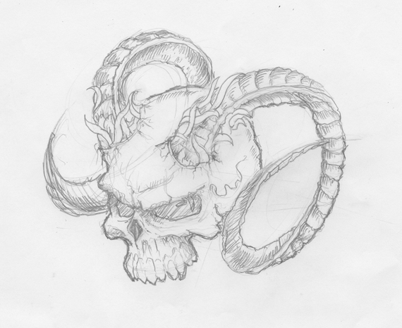 easy drawing skulls