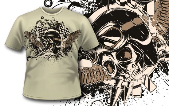 t shirt design with skull designious175 How to Use Vector Skulls to Create Jaw Dropping Illustrations