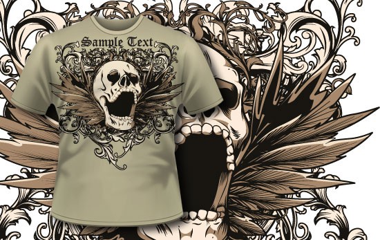 tshirt 189 How to Use Vector Skulls to Create Jaw Dropping Illustrations