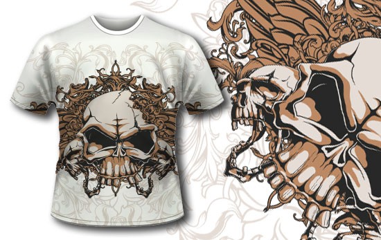 tshirt 190 1 How to Use Vector Skulls to Create Jaw Dropping Illustrations