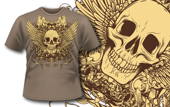 tshirt 191 How to Use Vector Skulls to Create Jaw Dropping Illustrations