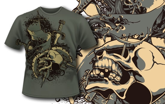 tshirt 205 How to Use Vector Skulls to Create Jaw Dropping Illustrations