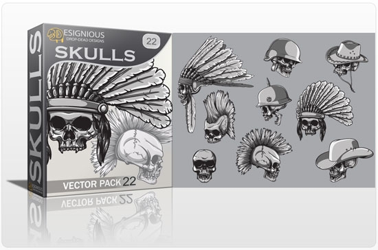 vector skulls designious 22 How to Use Vector Skulls to Create Jaw Dropping Illustrations