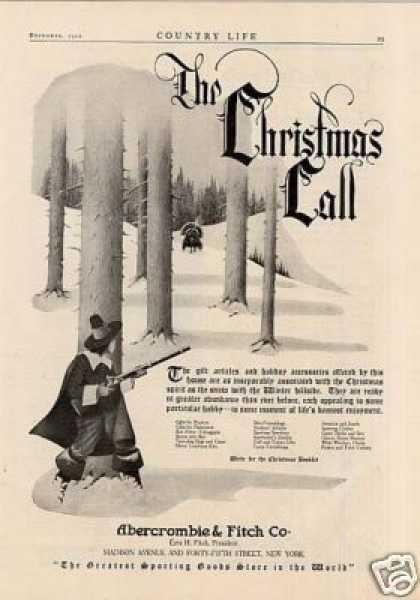 Abercrombie Fitch 1920 Get a Taste of Christmas with some Vintage Advertising Designs