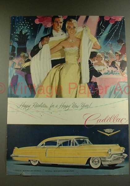 Cadillac 1956 Get a Taste of Christmas with some Vintage Advertising Designs