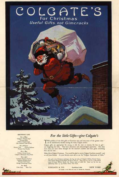 Colgate 1920 Get a Taste of Christmas with some Vintage Advertising Designs