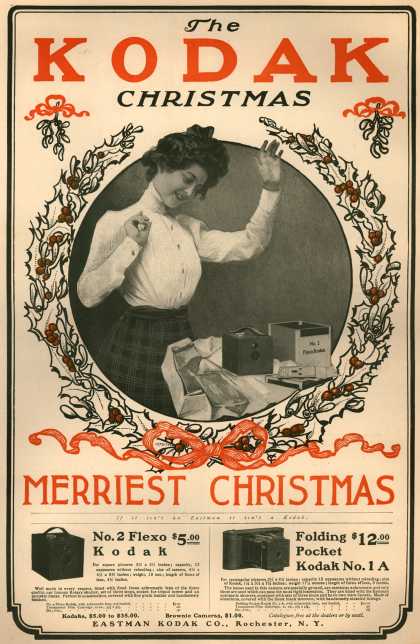 Kodak 1900 Get a Taste of Christmas with some Vintage Advertising Designs