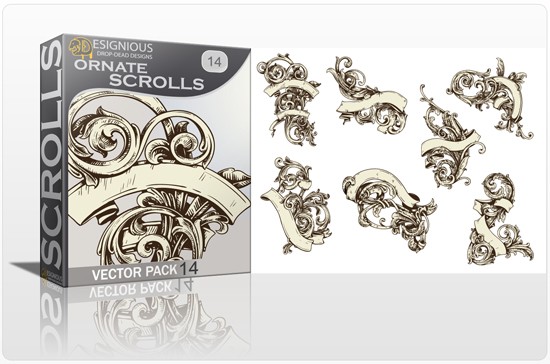 SCROLLS VECTORPACK Inky Deals Bundle: the biggest design resources bundle ever!