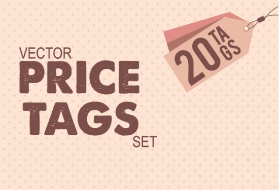 VECTOR PRICE TAGS 550x375 Inky Deals Bundle: the biggest design resources bundle ever!